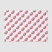 Lustige rote Lippen Seidenpapier (Vorderseite)