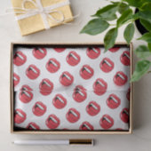 Lustige rote Lippen  Seidenpapier (Geschenk)
