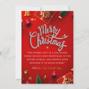 Lustige rote Weihnachtsgrußkarte Einladung