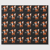 Lustige roter Fox-Kunst Geschenkpapier (Flach)