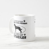 Lustige ROTTWEILER Entwürfe Kaffeetasse (Vorderseite Links)