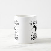 Lustige ROTTWEILER Entwürfe Kaffeetasse (Mittel)