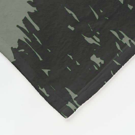 Lustige Rotwild-Jagd-Baum-Stand-Decke Fleecedecke (Ecke)