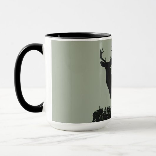 Lustige Rotwild-Jagd-Baum-Stand-Tasse Tasse (Links)