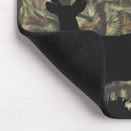 Lustige Rotwild-Jagd-Camouflage-Mausunterlage Mousepad (Ecke)