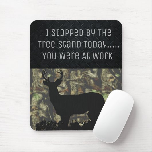 Lustige Rotwild-Jagd-Camouflage-Mausunterlage Mousepad (Mit Mouse)