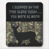 Lustige Rotwild-Jagd-Camouflage-Mausunterlage Mousepad (Vorne)