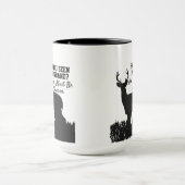 Lustige Rotwild-Jagd-Ehemann-Zitat-Tasse Tasse (Zentrum)