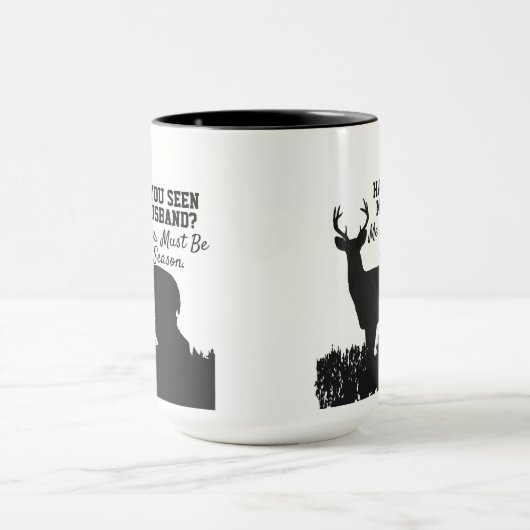 Lustige Rotwild-Jagd-Ehemann-Zitat-Tasse Tasse (Zentrum)