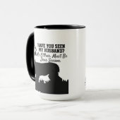 Lustige Rotwild-Jagd-Ehemann-Zitat-Tasse Tasse (Vorderseite Links)