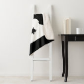 Lustige Rotwild-Jagd-Mann-Schwarzweiss-Hobby Sherpadecke (Beispiel)