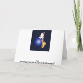 lustige Ruderkarte Geburtstag, dicke Katze und Dun Karte (Rückseite)