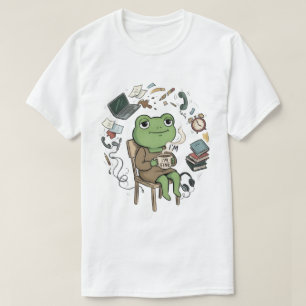 Lustige Ruhe in chaotischer Cartoon T-Shirt