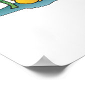 lustige Ruheschildkröte Poster (Ecke)