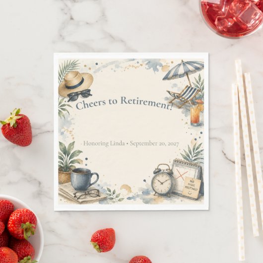 Lustige Ruhestands-Lunch-Servietten Serviette (Beispiel)