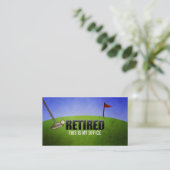 Lustige Ruhestands-Visitenkarten Telefonnummerkarte (Stehend Vorderseite)