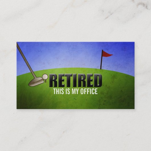 Lustige Ruhestands-Visitenkarten Telefonnummerkarte (Vorderseite)