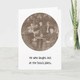 Lustige Ruhestandsglückwünsche Toast auf den Witz  Karte