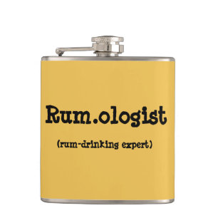 Lustige Rum.ologist Zitat-Flasche Flachmann