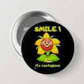 lustige runde Taste "SMILE" Button (Vorne & Hinten)