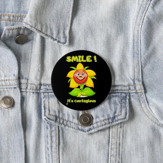 lustige runde Taste "SMILE" Button (Beispiel)