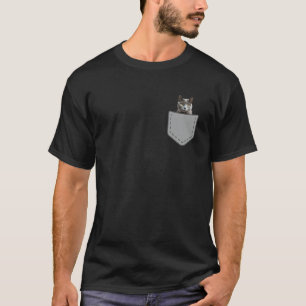 Lustige russisch Blau Katze In Deiner Tasche T-Shirt