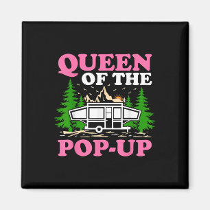 Lustige RV-Camping-Königin des Pop-Up-Campers Magnet