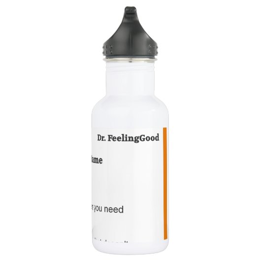 Lustige rx Verordnung Edelstahlflasche (Rechts)