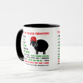 Lustige Sachen, die Trumpf-Wähler-Anhänger Tasse (Vorderseite Links)