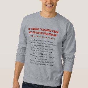 Lustige Sachen I gelernt von meinem Deutsch Sweatshirt