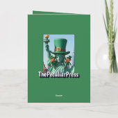 Lustige Saint Patrick's Day Karte (Rückseite)