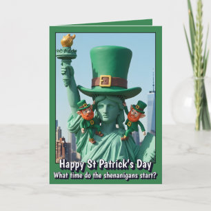 Lustige Saint Patrick's Day Karte