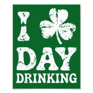 Lustige Saint Patricks Day Party St Pats Lustiger Fotodruck