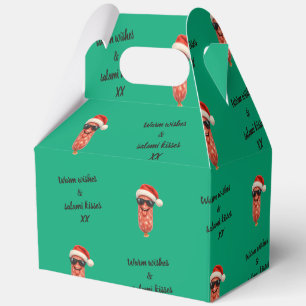 Lustige Salami Küsse Weihnachten Geschenkschachtel