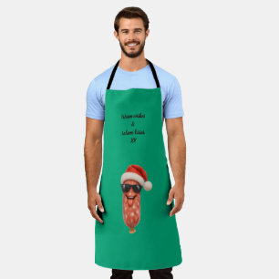 Lustige Salami Küsse Weihnachten Schürze