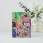 Lustige Salathüte Collage Postkarte (Stehend Vorderseite)