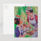 Lustige Salathüte Collage Postkarte (Vorne/Hinten)