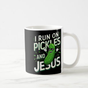 Lustige Salzgurke Gurke Ich Laufe Auf Salzgurken U Kaffeetasse