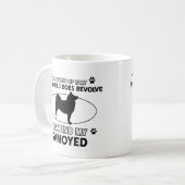 lustige SAMOYED-Entwürfe Kaffeetasse (Vorderseite Links)