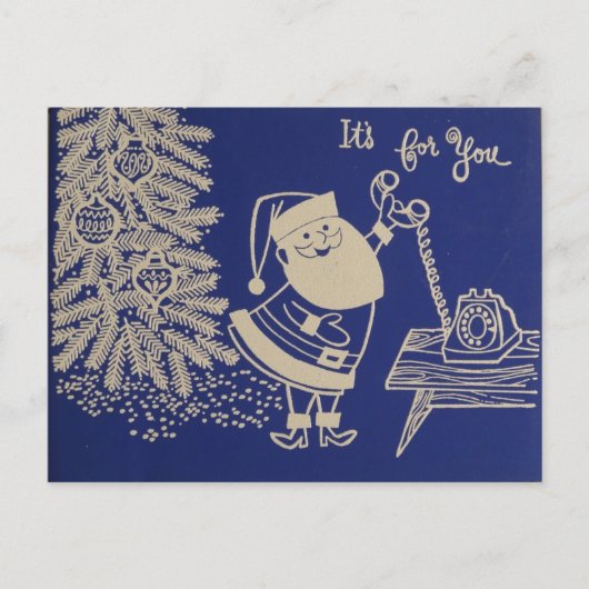 Lustige Sankt Feiertagspostkarte (Vorderseite)