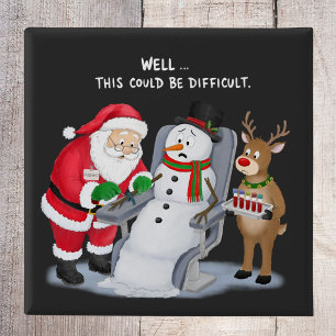 Lustige Santa-Blutabnahme Phlebotomist Button