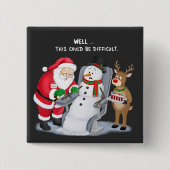 Lustige Santa-Blutabnahme Phlebotomist Button (Vorderseite)