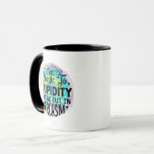 Lustige Sarkasmus-Wortkunst  Tasse (Vorderseite Links)