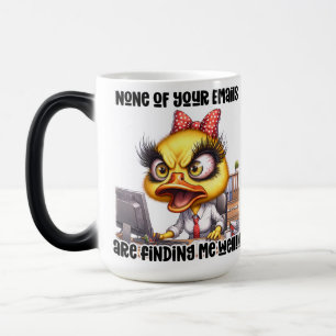 Lustige/Sarkastische Büro-Lebenszitat-Hülle Verwandlungstasse