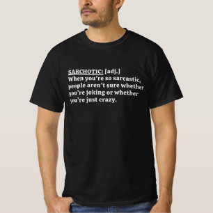 Lustige sarkastische Definition T-Shirt