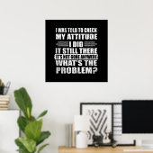 lustige sarkastische introvertierte Redewendungen Poster (Heimbüro)
