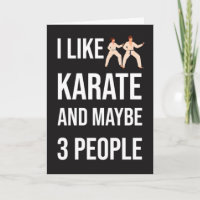 Lustige Sarkastische Karate-Karten Kampfsport Kämp