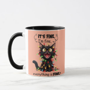 Lustige sarkastische Katze Kollegen M Tasse