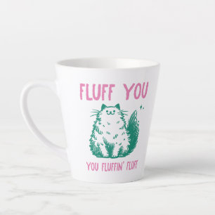 Lustige sarkastische Katze Milchtasse
