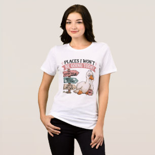Lustige sarkastische müde Gans Tri-Blend Shirt
